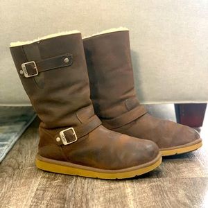 UGG Australia Genuine Sheepskin and Leather Boots
